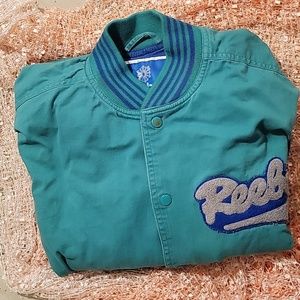 Reebok jacket, small, and blue/green